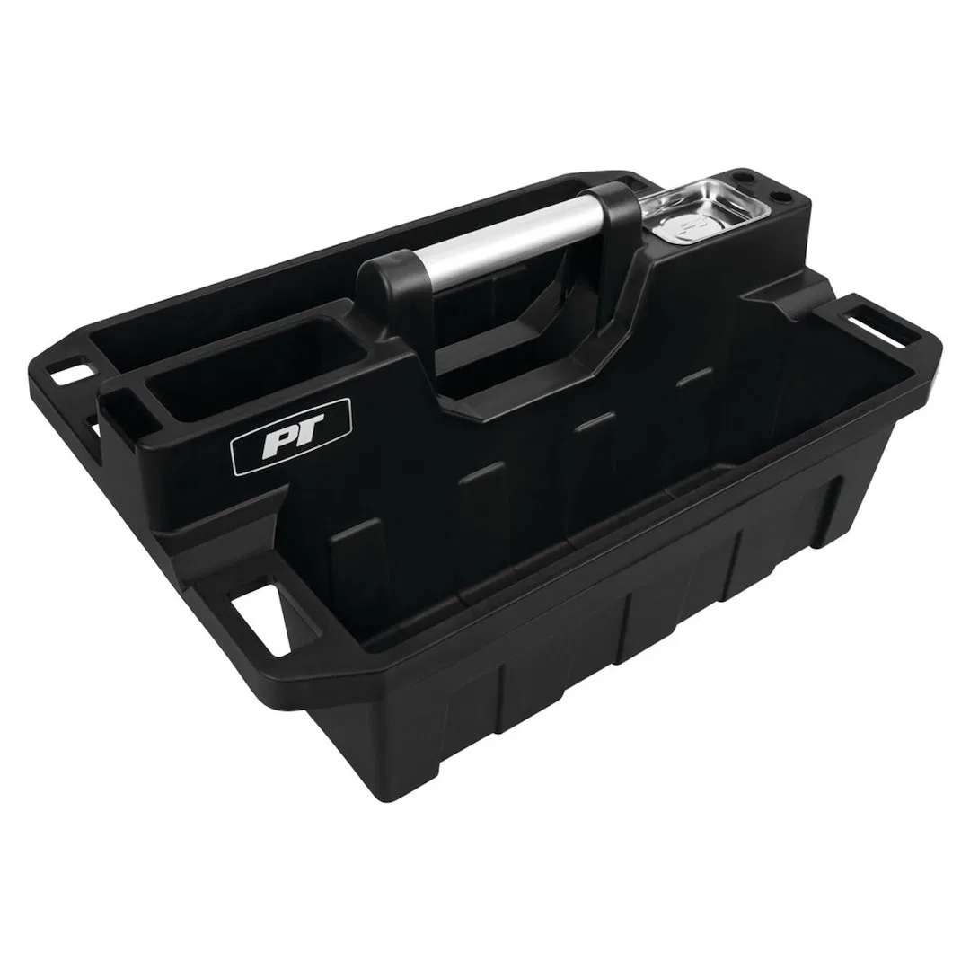 W88995 – PERFORM TOOL Tool Tray, With 2 Caddy Compartments Plastic Anodized Aluminum Handle With Tape Measure Dock an...